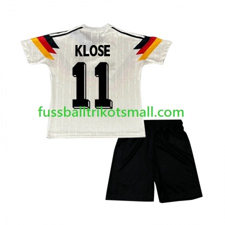 Fußballtrikots Deutschland Klose 11 Retro Kinder 1990 Kurzarm Heimtrikotsatz kaufen